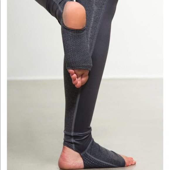 NWT Splits59 Tendu Grip Leggings Grippy Stirrups Grey Medium - Picture 2 of 8